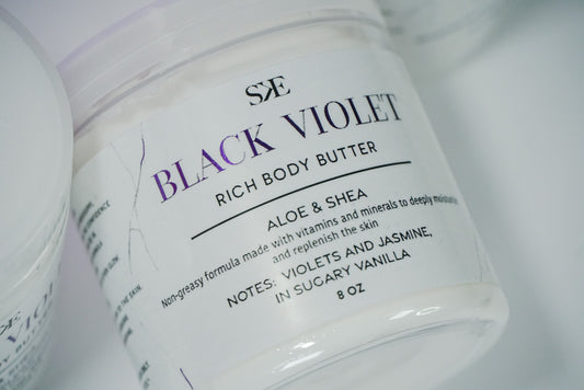 Skin Elix Black Violet Body Butter www.skinelixx.com